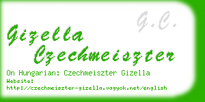 gizella czechmeiszter business card